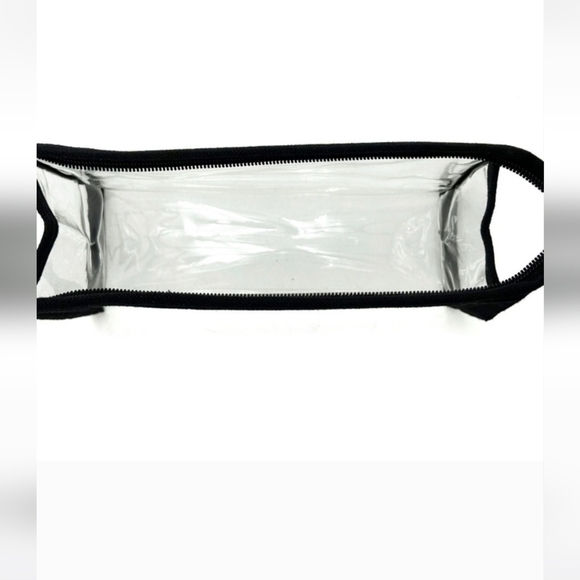 Kendall + Kylie Clear PVC Transparent & Black Cosmetic Pouch NWOT - Picture 4 of 4